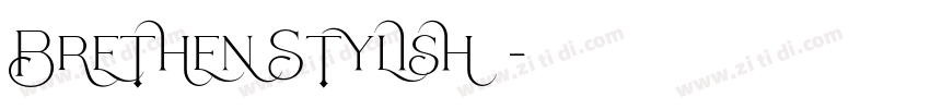 Brethen Stylish字体字体转换